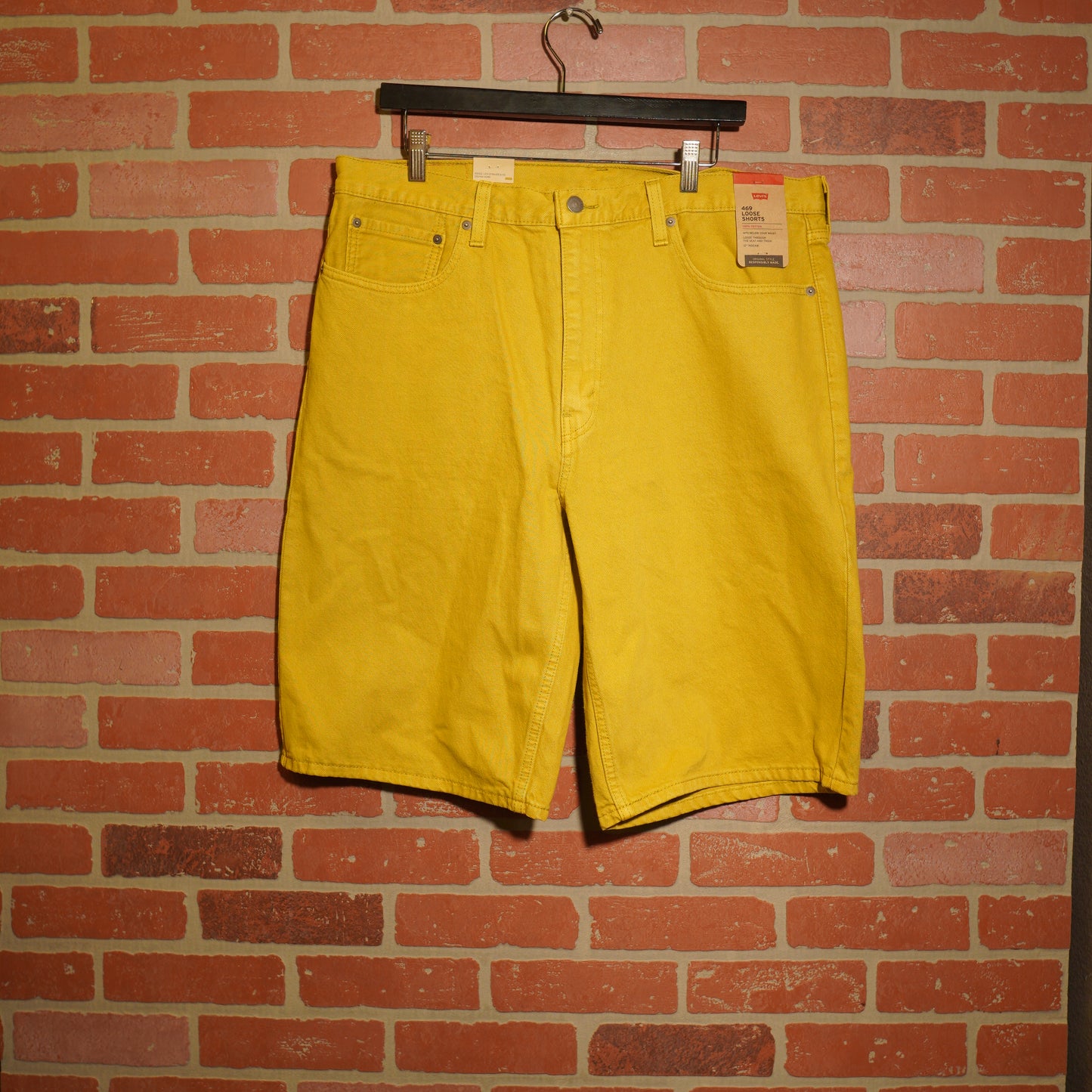 DS Levis 469 Green Denim Jean Shorts