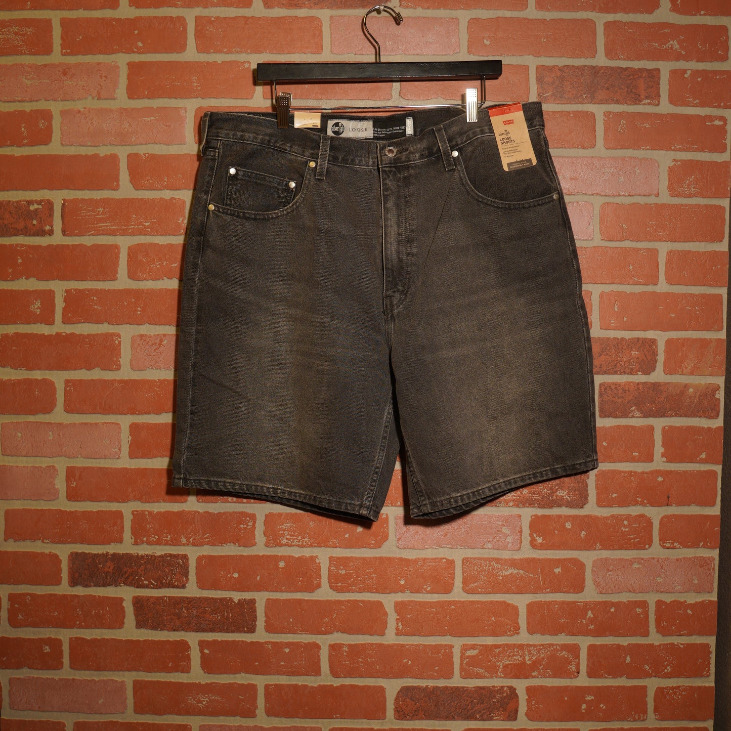 DS Levis Silver Tab Loose Denim Jean Shorts