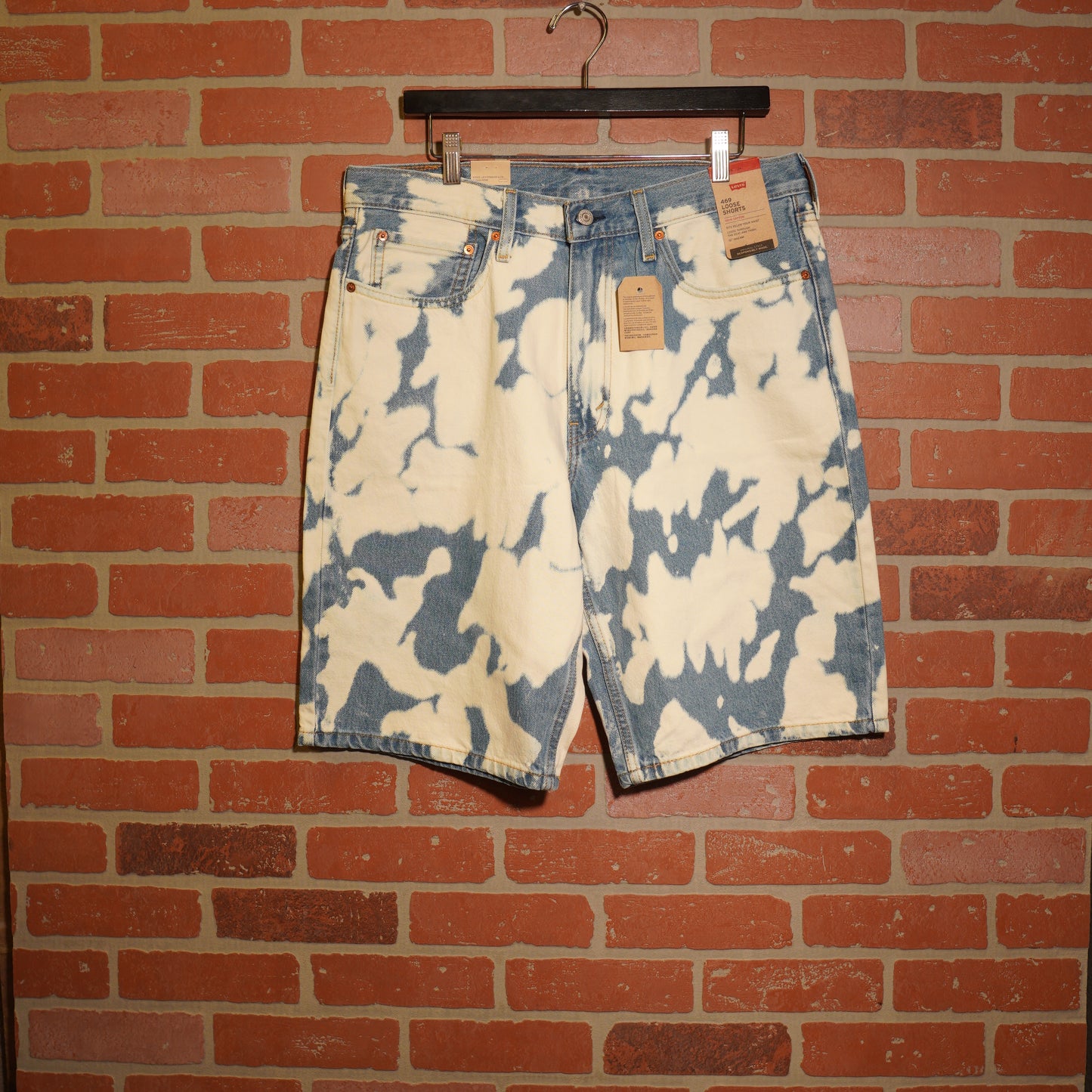 DS Levis 469 Bleached Denim Jean Shorts