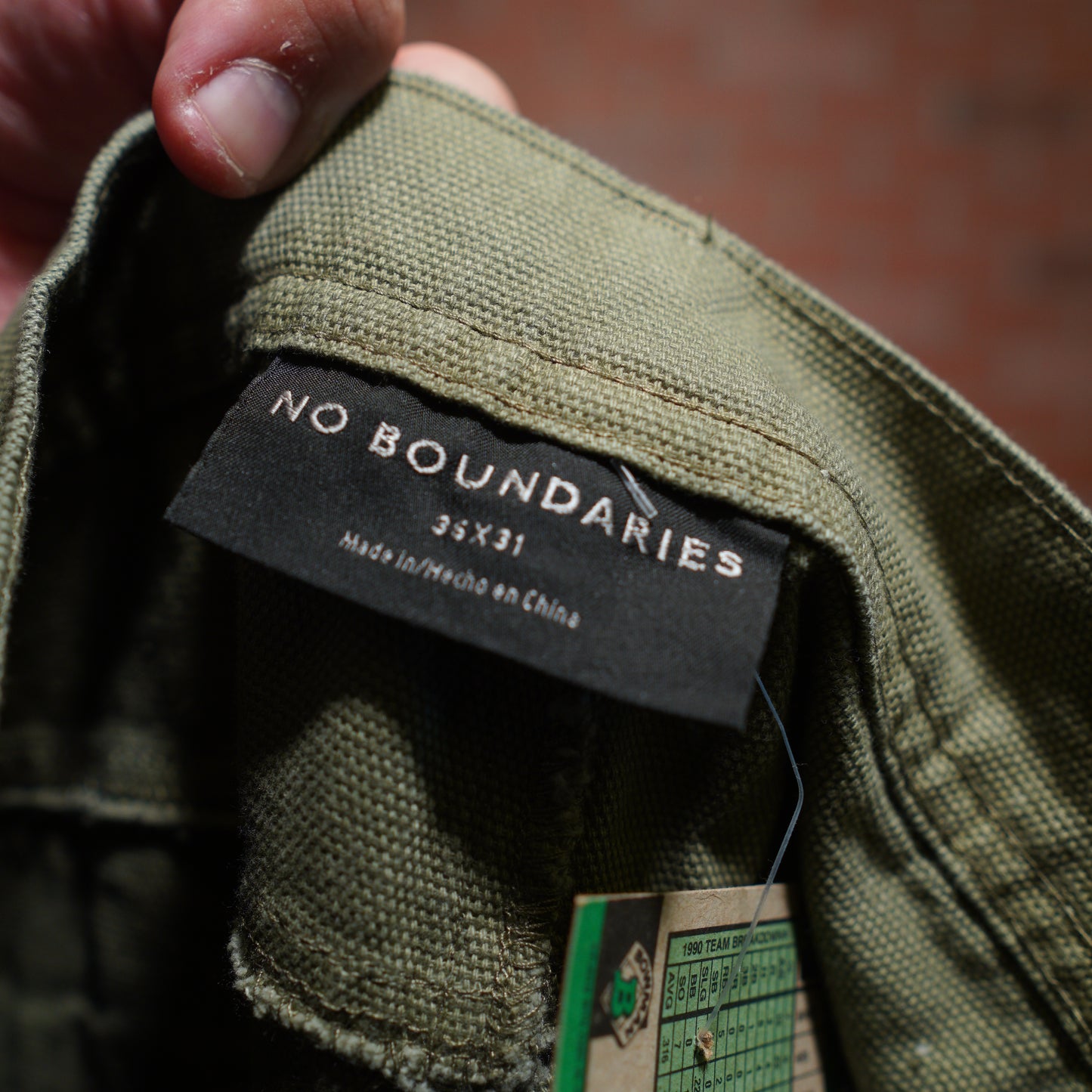 VTG Y2K No Boundaries Green Pants