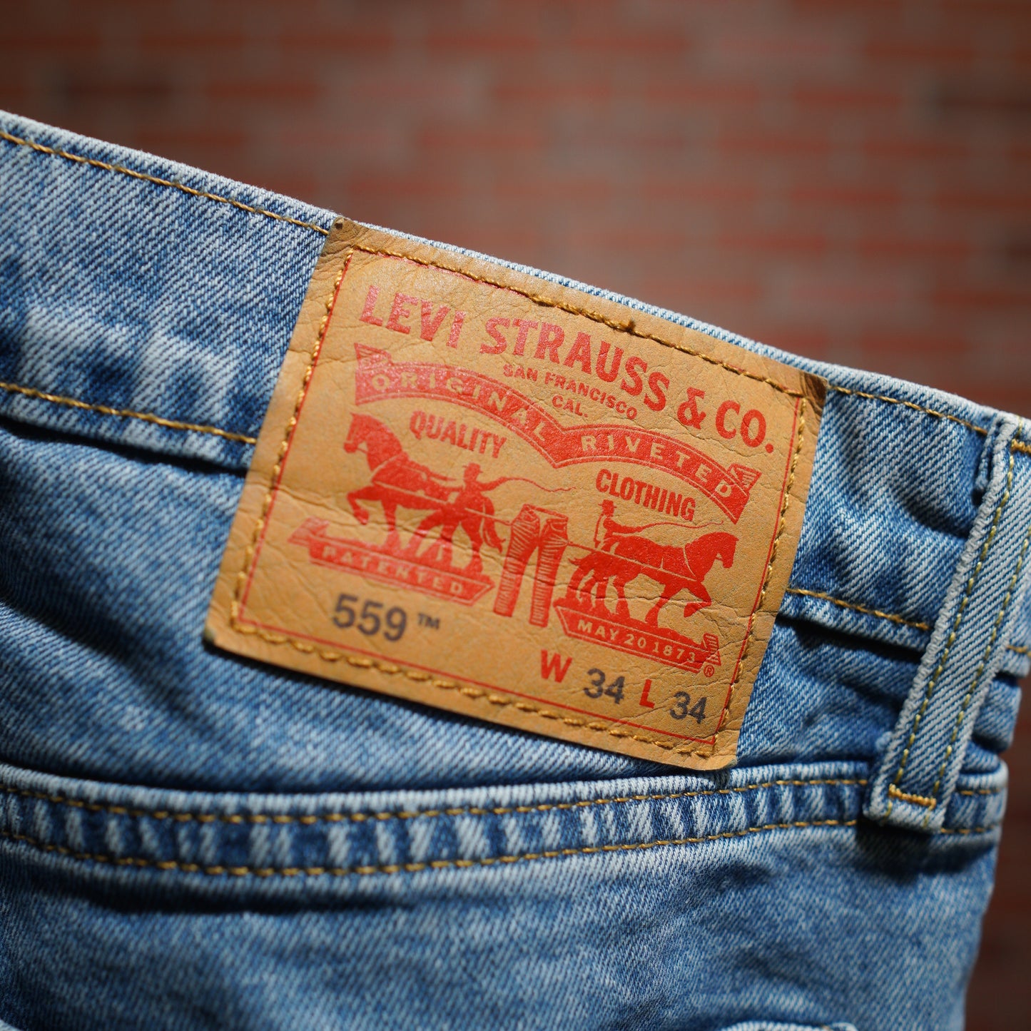 Custom Levis 559 Nickel Denim Jeans