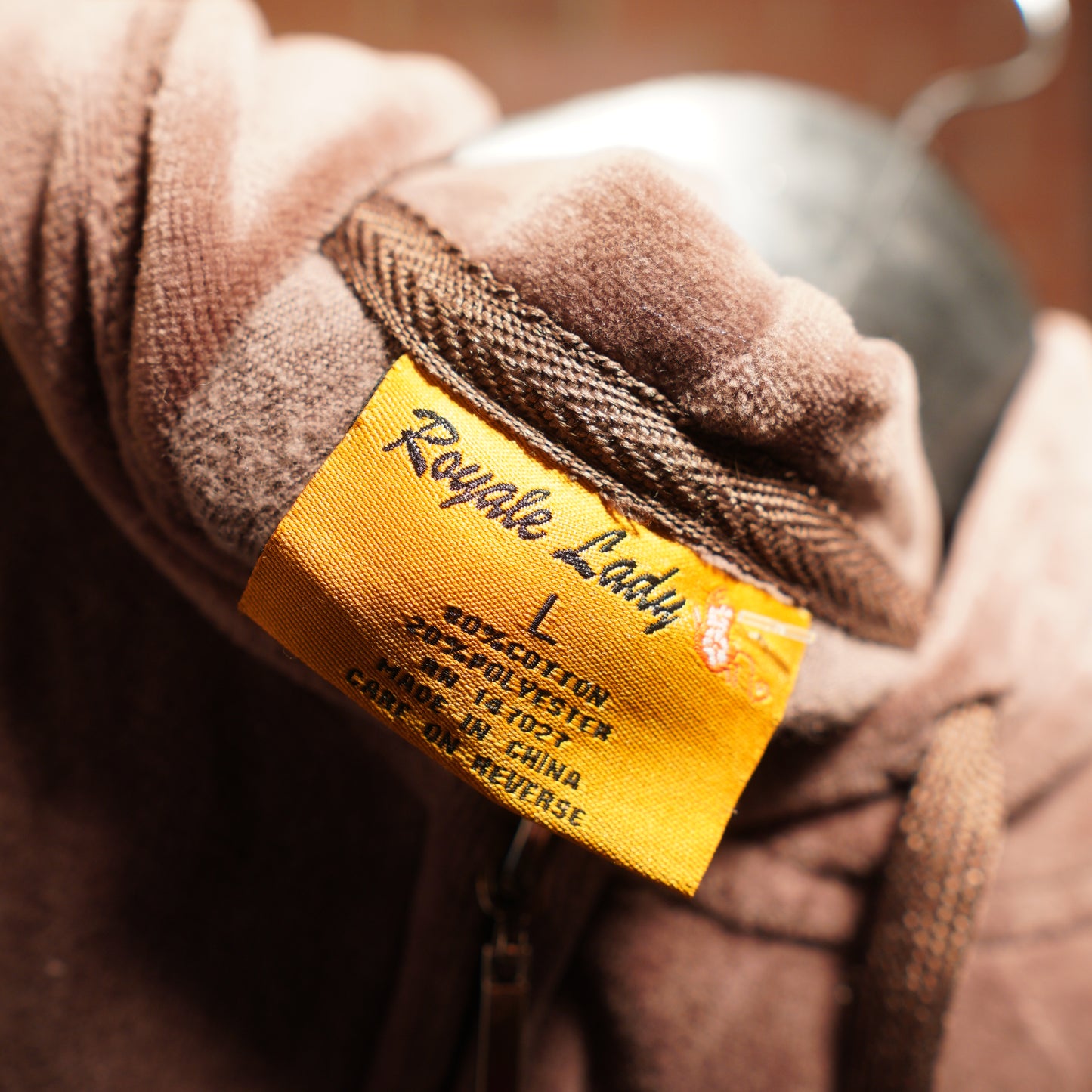 VTG Y2K Women's Royale Lady Velour Zip-Up Hoodie