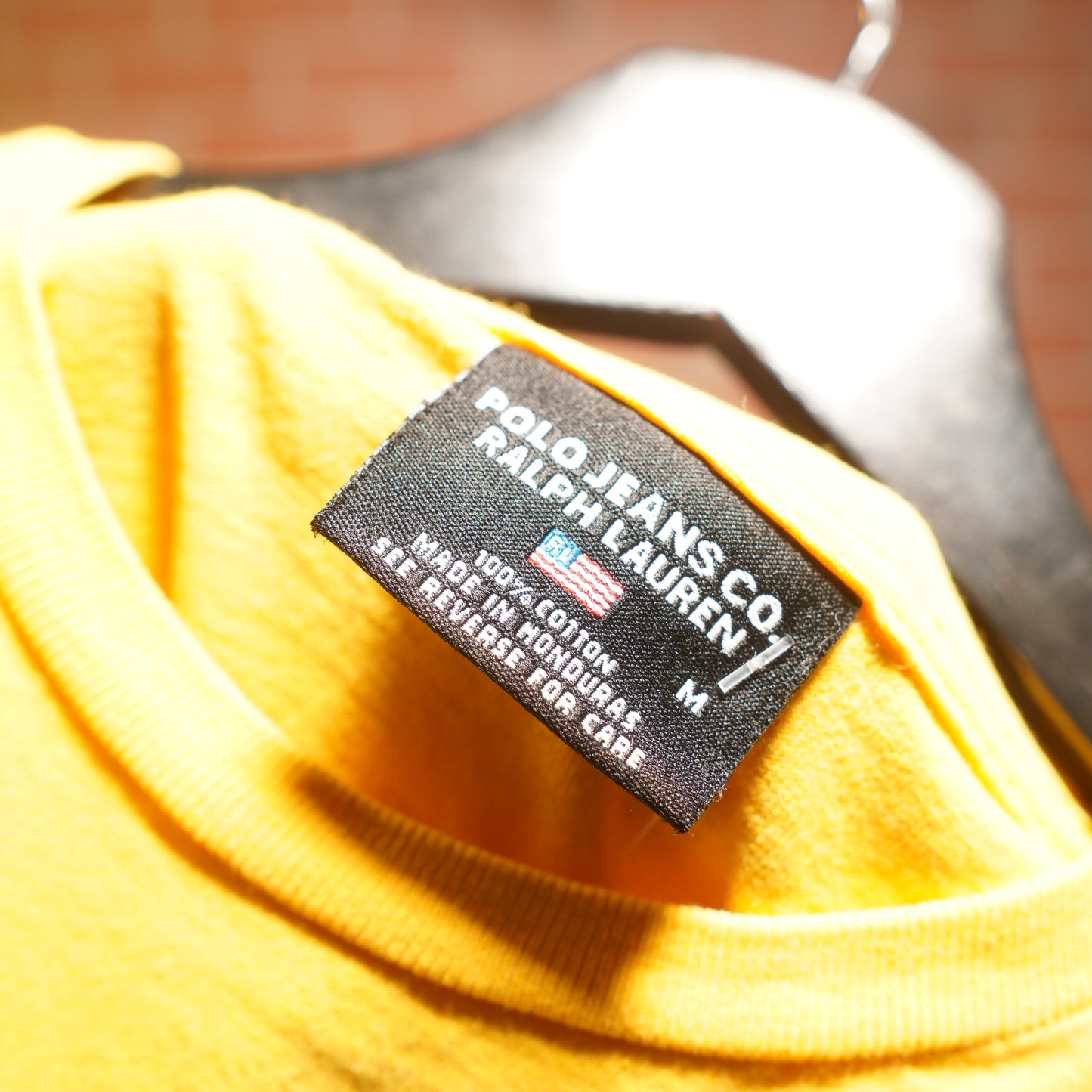 VTG Polo Jeans Company Yellow Tee