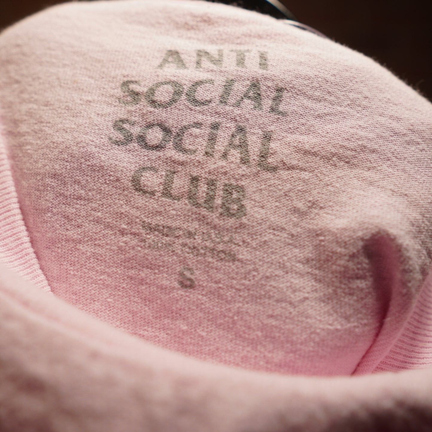 Anti Social Social Club Pink Logo Tee