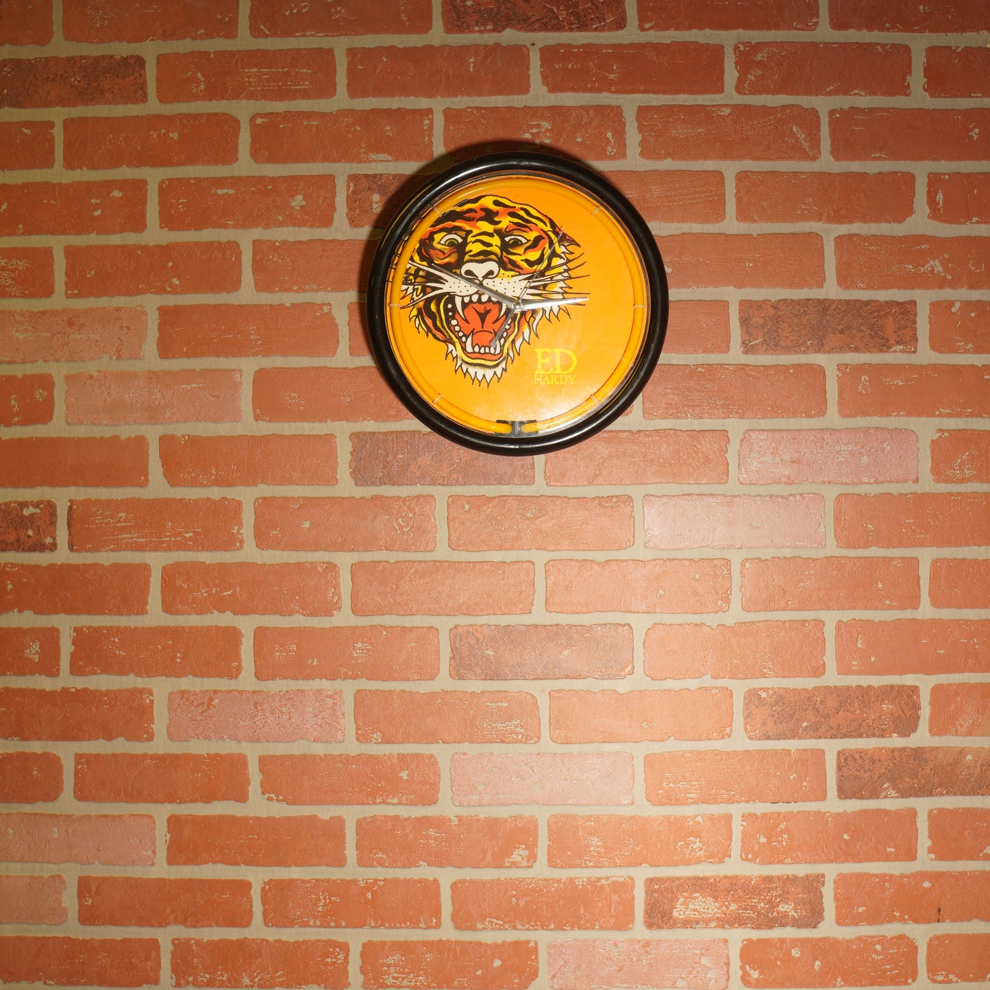 VTG Y2K Ed Hardy Tiger Clock