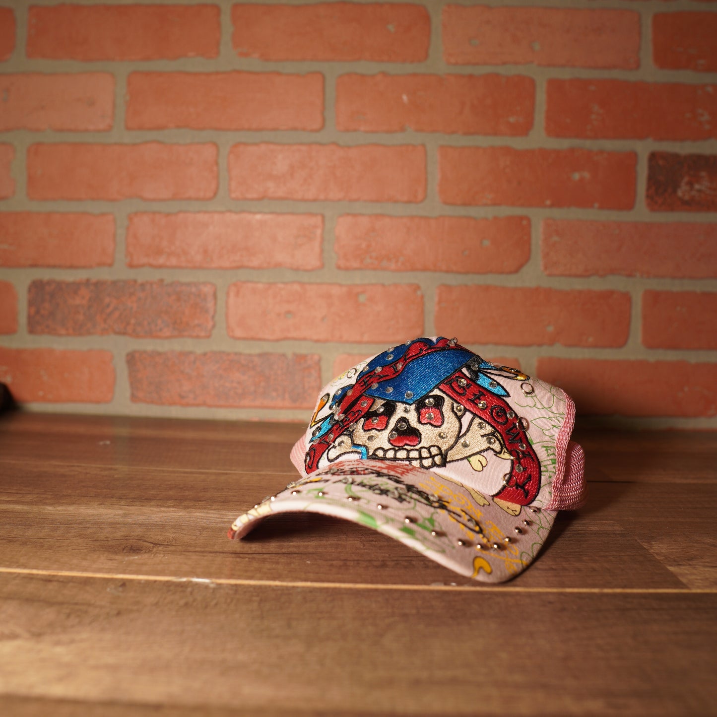 Y2K Ed Hardy Pink Trucker Hat