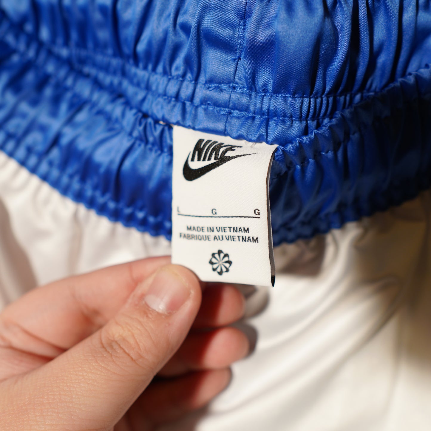 Nike White/Blue Shorts