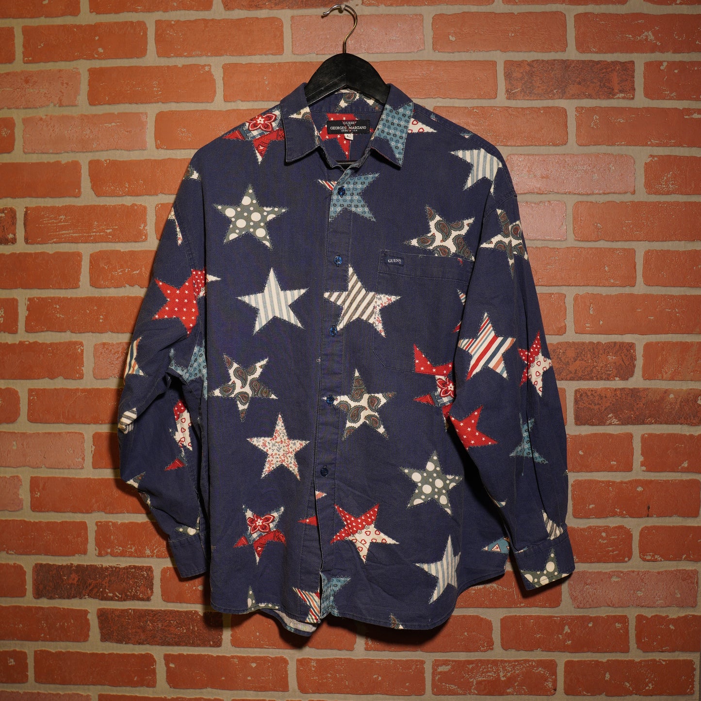VTG Guess Stars Button-Up Shirt