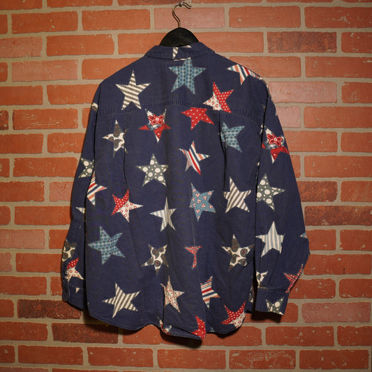 VTG Guess Stars Button-Up Shirt