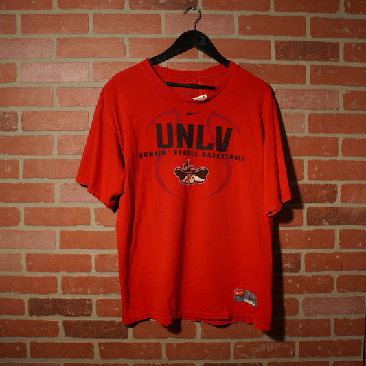 VTG Nike UNLV Rebels Basketball Red Tee