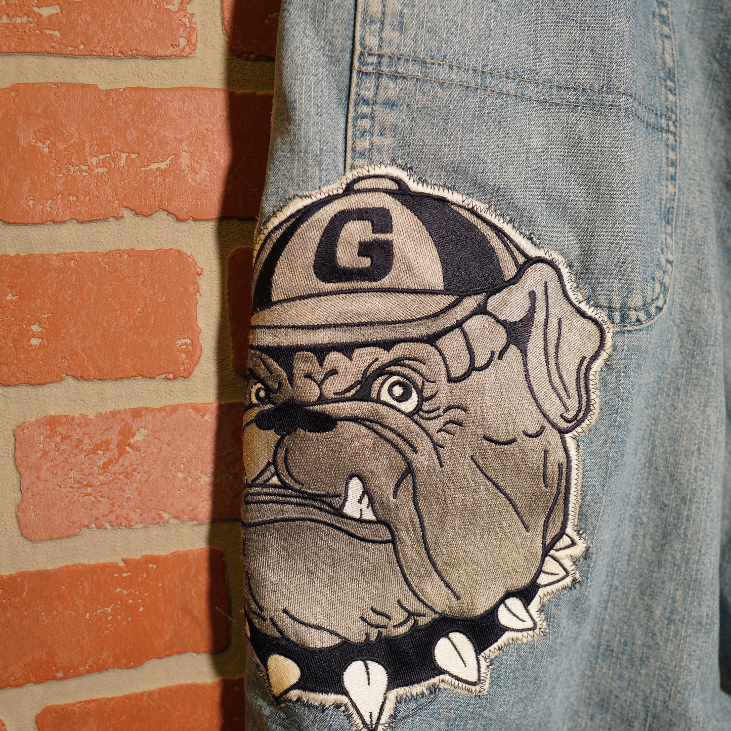 VTG Carhartt Georgetown Hoyas Denim Jean Shorts