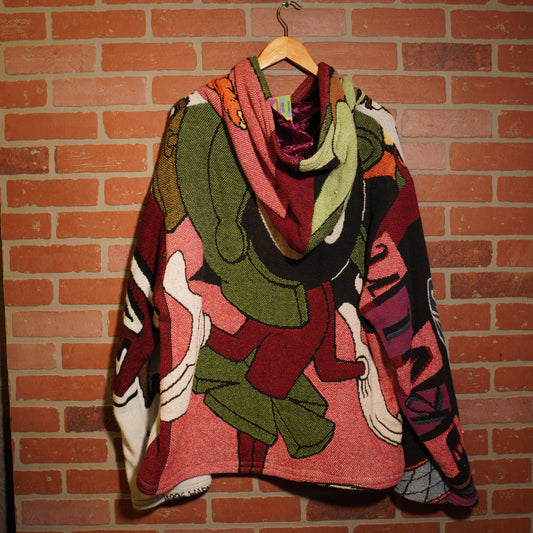 Trevs1of1 1990's The Looney Tunes Taz/Marvin The Martian Tapestry Hoodie