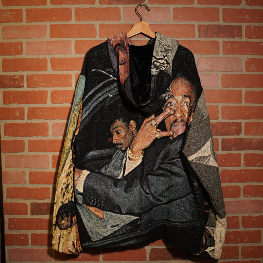 Trevs1of1 Custom Tupac & Snoop Tribute Tapestry Hoodie