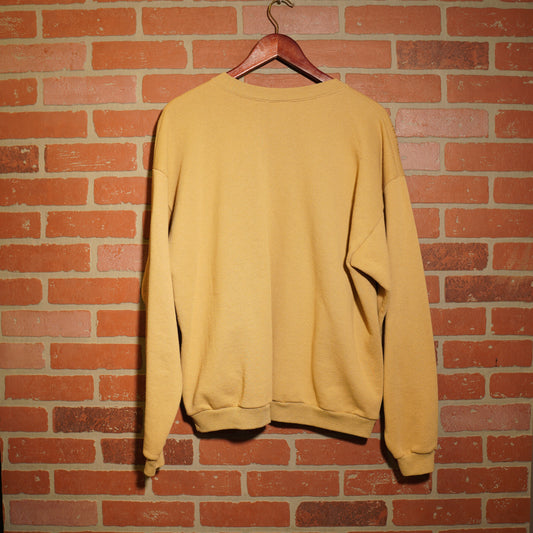 Trevs1of1 Custom Kobe Bryant Chain-Stitched Yellow Crewneck