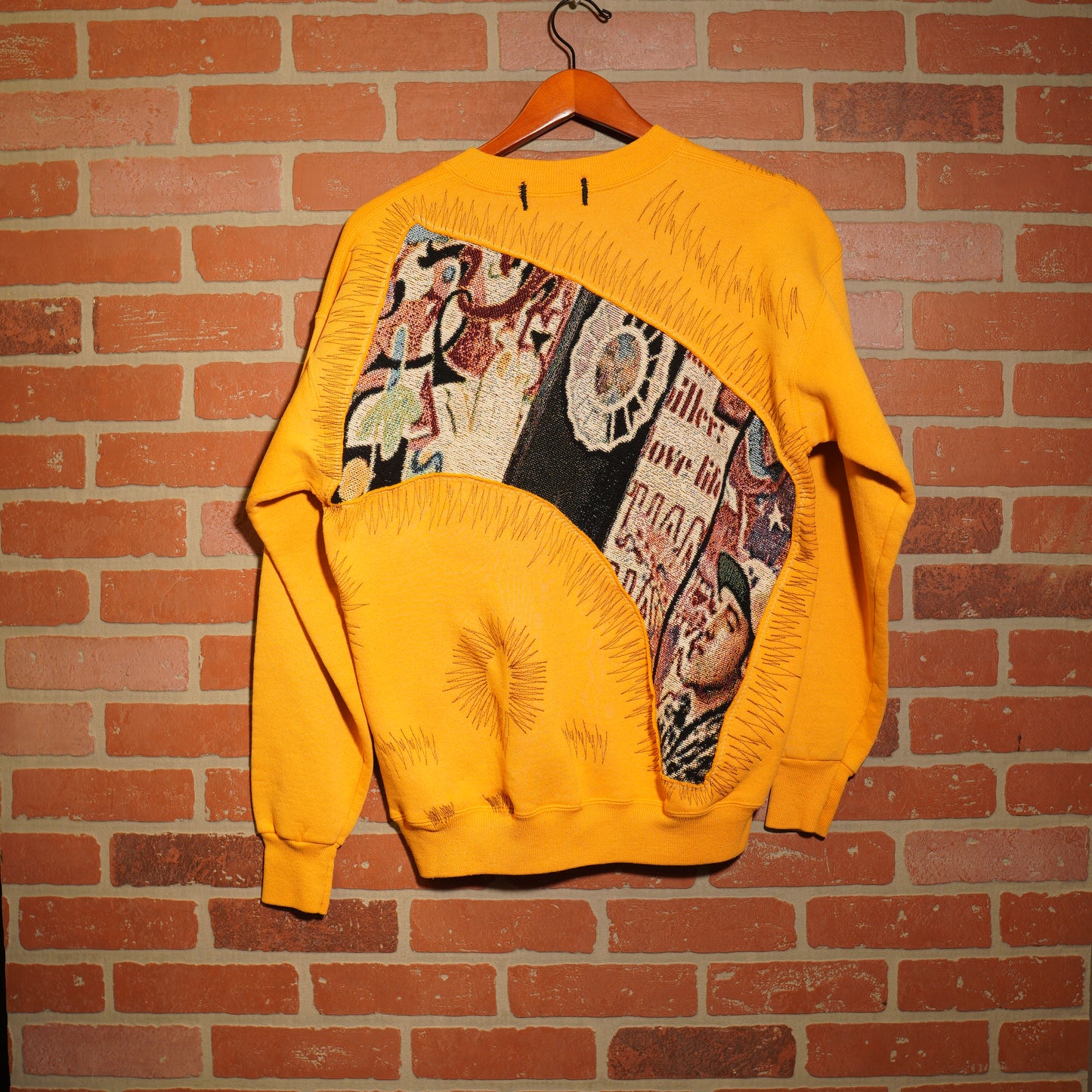 Trevs1of1 Custom Mac Miller Yellow Crewneck