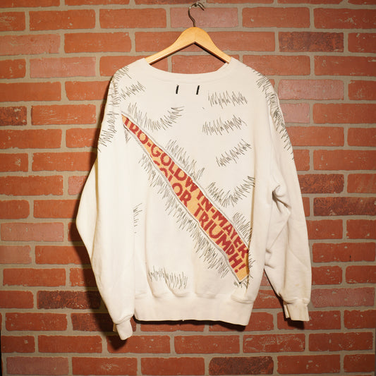 Trevs1of1 The Wizard Of Oz Custom Pennywise White Crewneck