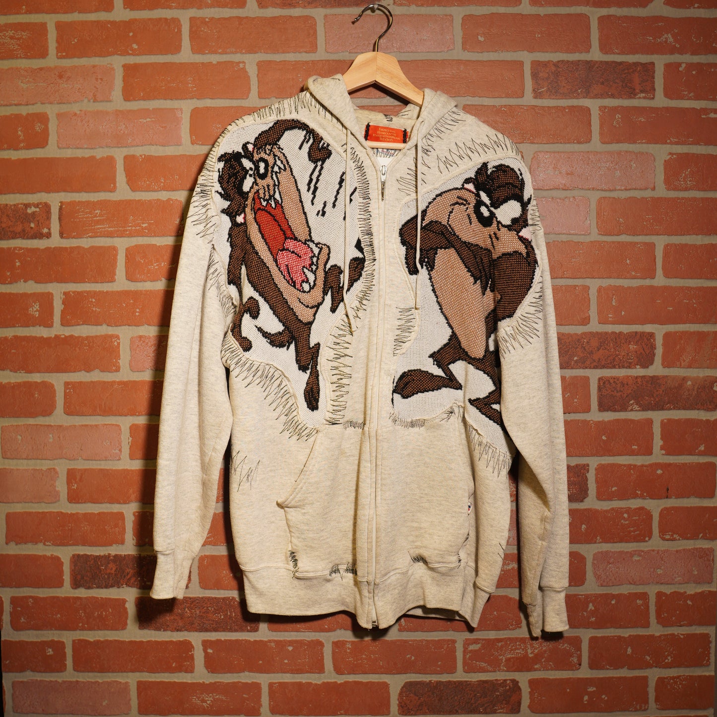 Trevs1of1 Custom Looney Tunes Taz Zip-Up Hoodie