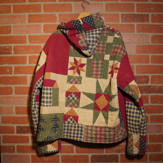 Trevs1of1 1980's Custom Flag Quilt Hoodie & Shorts Set