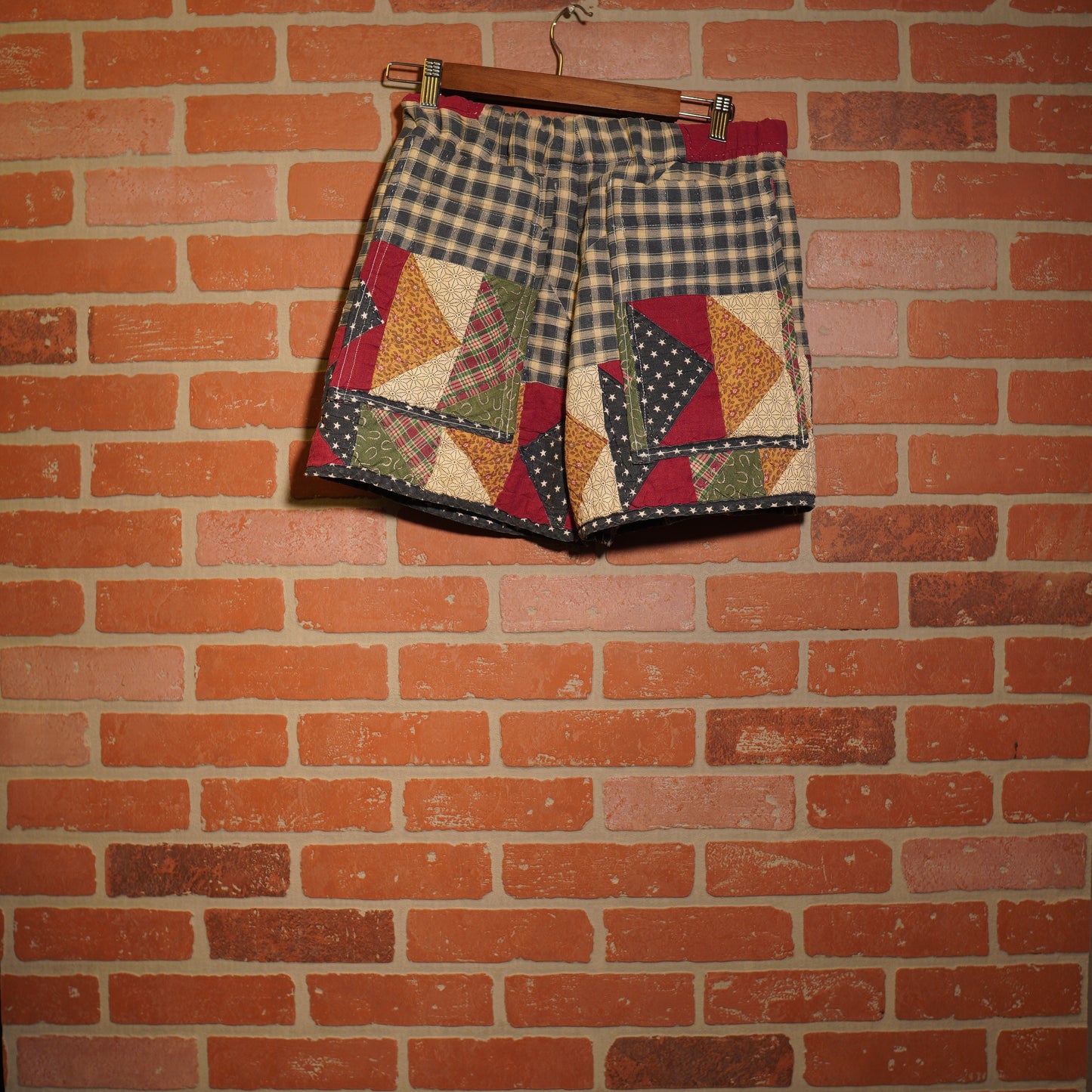 Trevs1of1 Custom Flag Quilt Hoodie & Shorts Set