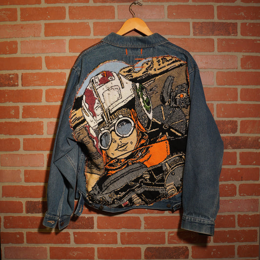 Trevs1of1 1990's Wrangler Anakin Skywalker Star Wars Custom Denim Jacket