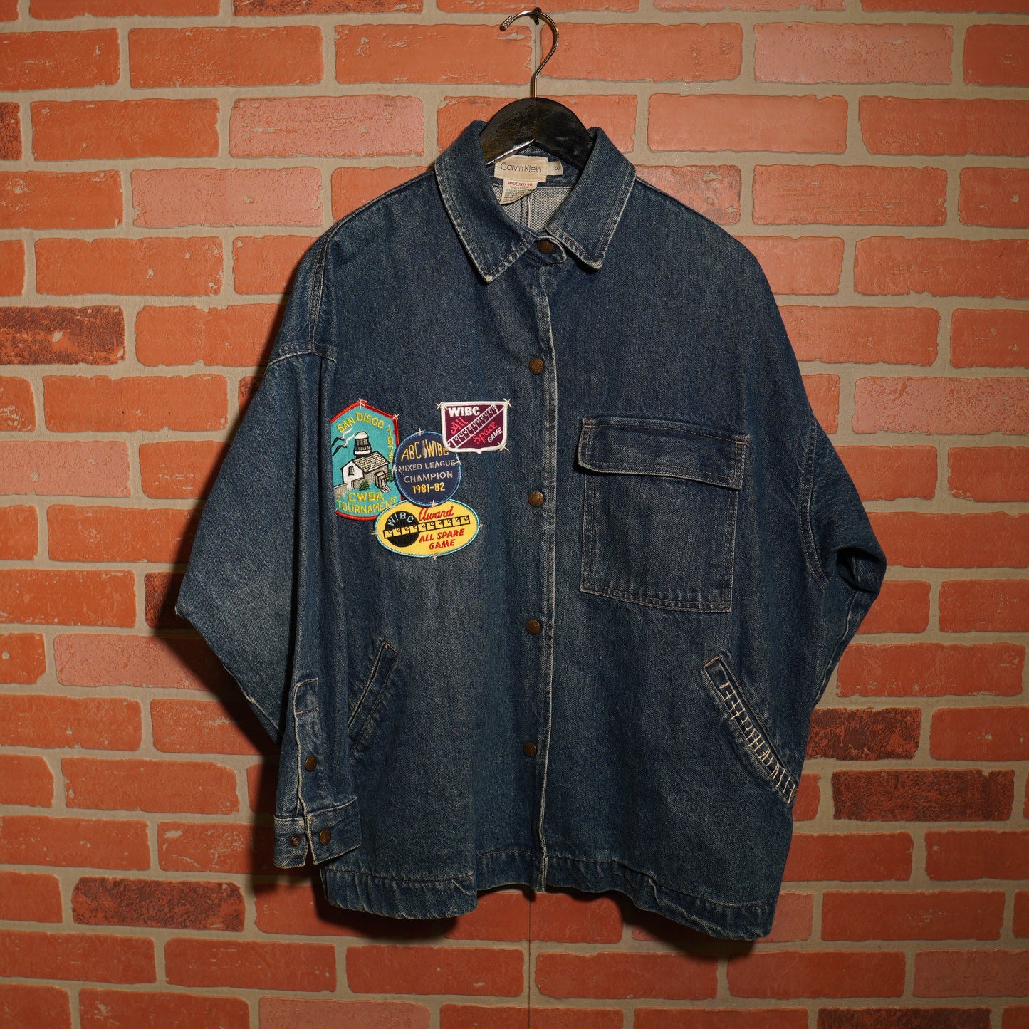 VTG Custom Calvin Klein Bowling Denim Jacket