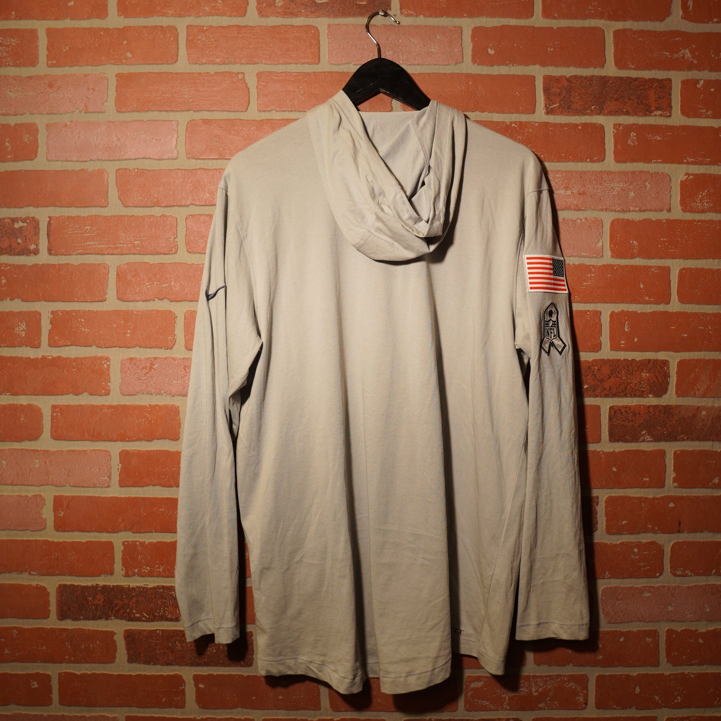 Nike NFL Las Vegas Raiders Pullover Salute To Service Grey Hoodie