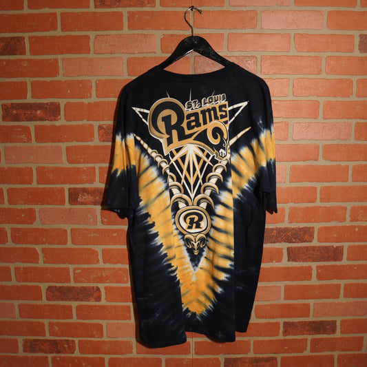 VTG NFL St. Louis Rams Tye-Dye Tee