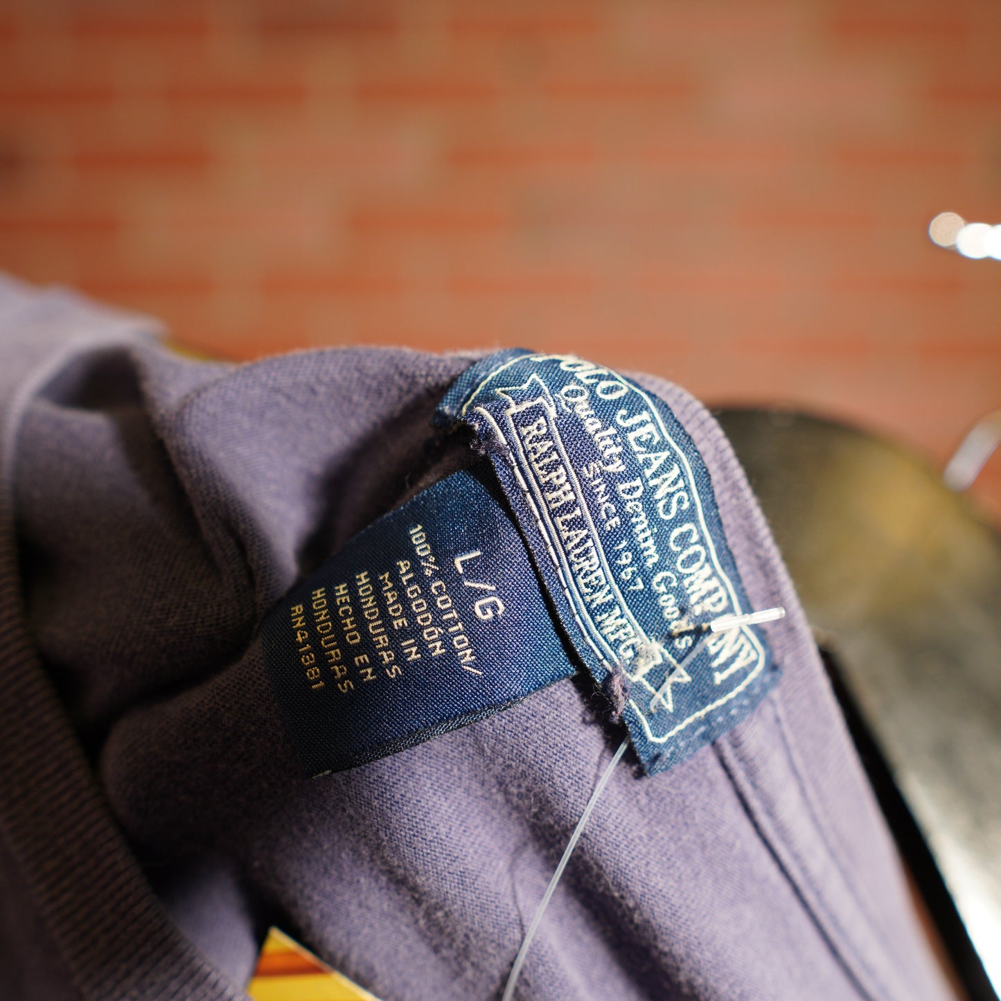 VTG Polo Jeans Company Navy L/S Tee