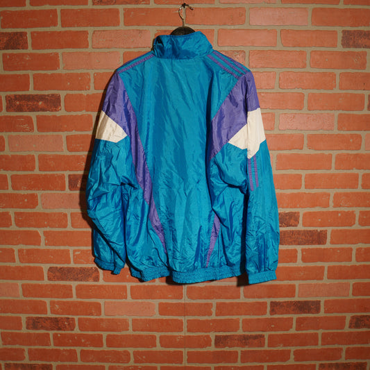 VTG Adidas Blue Zip-Up Windbreaker Jacket