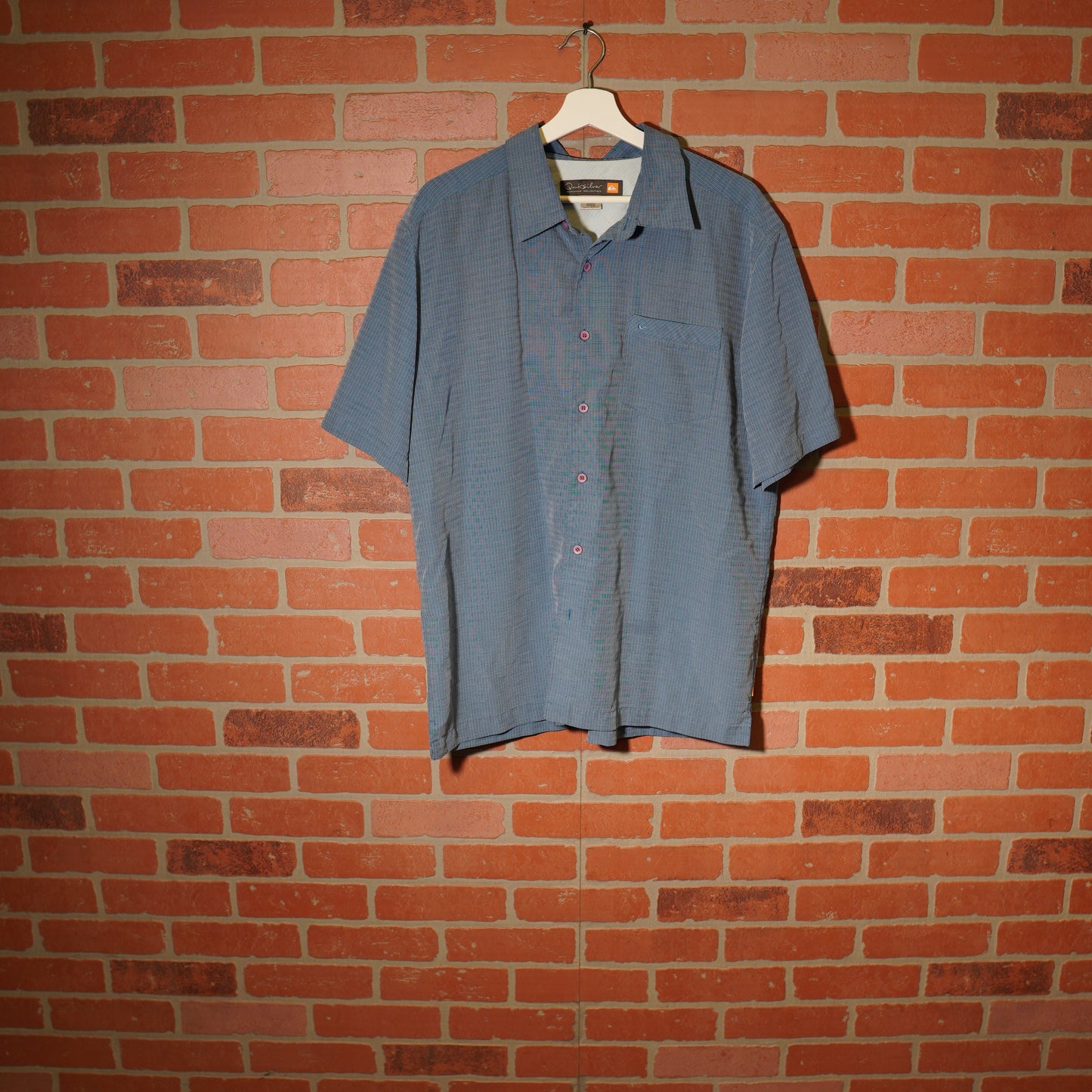VTG Y2K Quiksilver Blue Button-Up Shirt