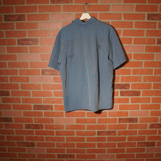 VTG Y2K Quiksilver Blue Button-Up Shirt