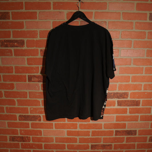 VTG Y2K USA American Skeleton Biker Big Print Tee