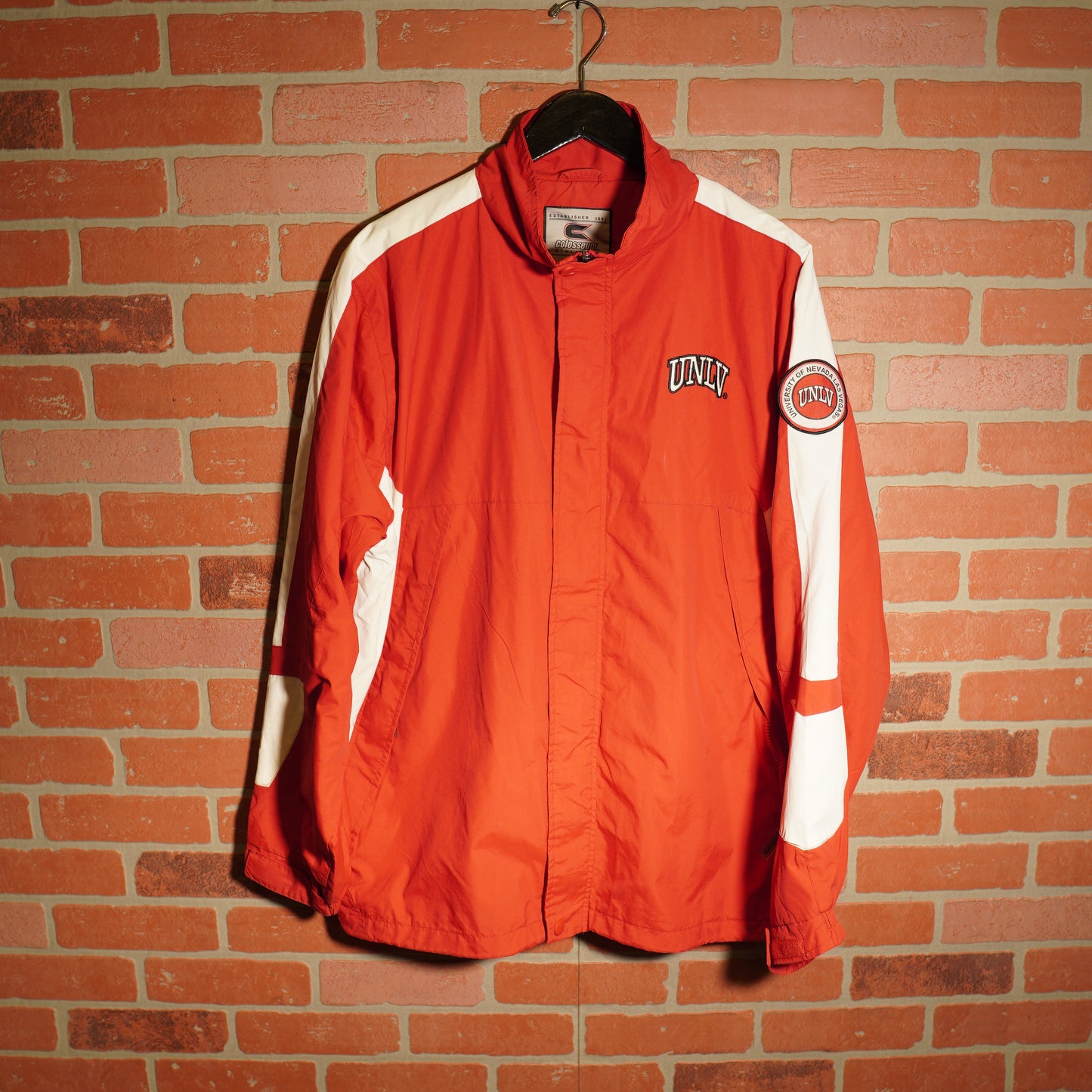 VTG UNLV Red Zip-UP Windbreaker Jacket