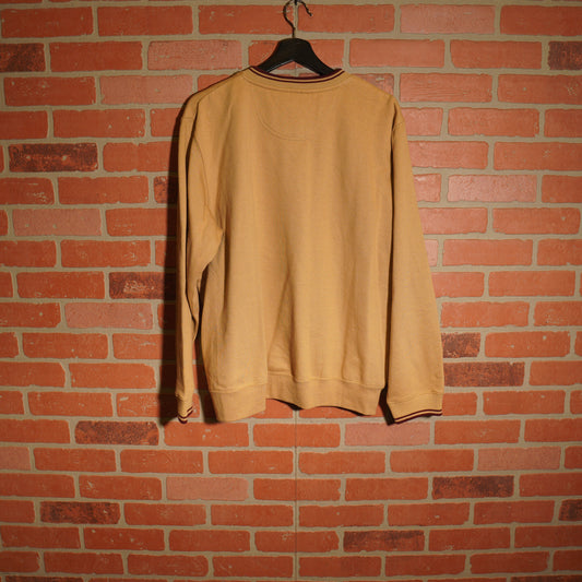 VTG Disney Mickey Mouse Embroidered Tan Crewneck