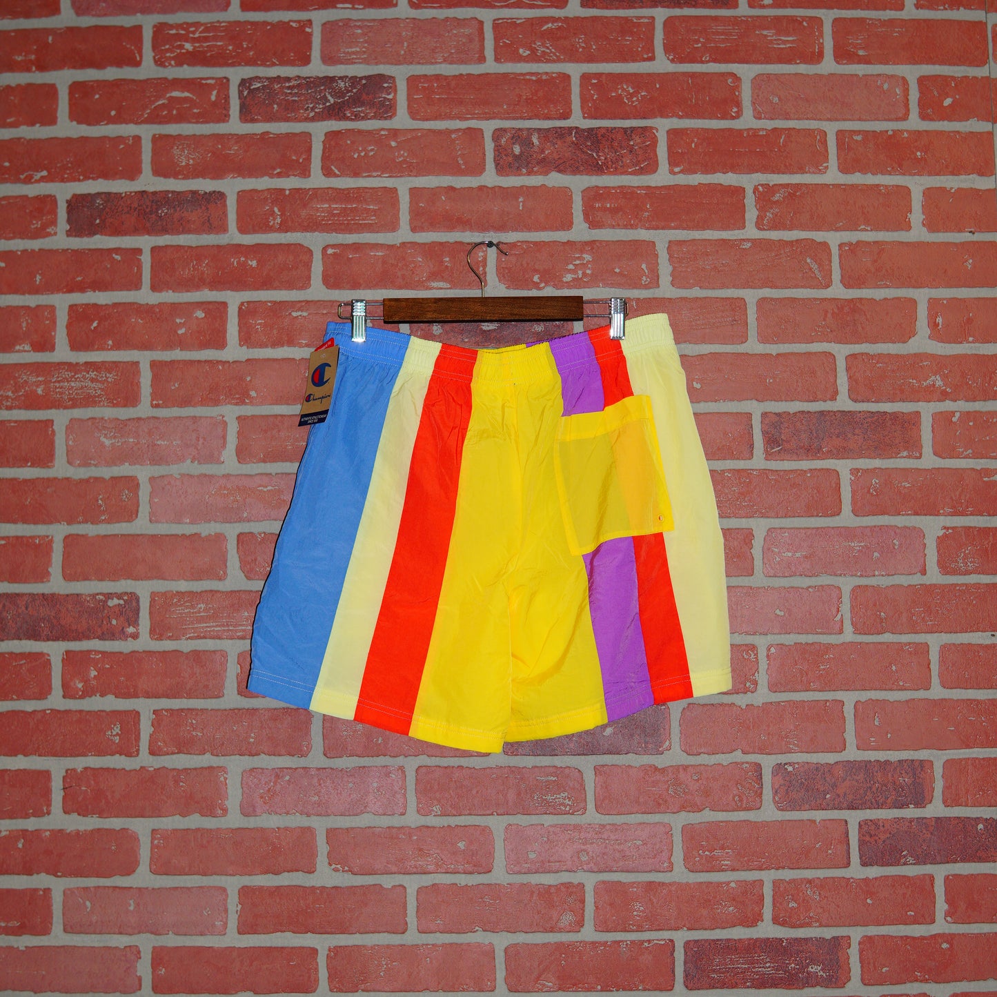 DS Champion Lime/Yellow/Red Nylon Shorts
