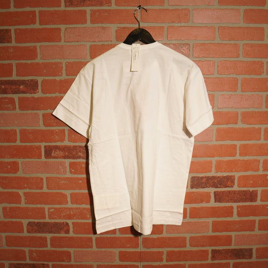 DS Comme Des Garcons Play Double Hearts White Tee