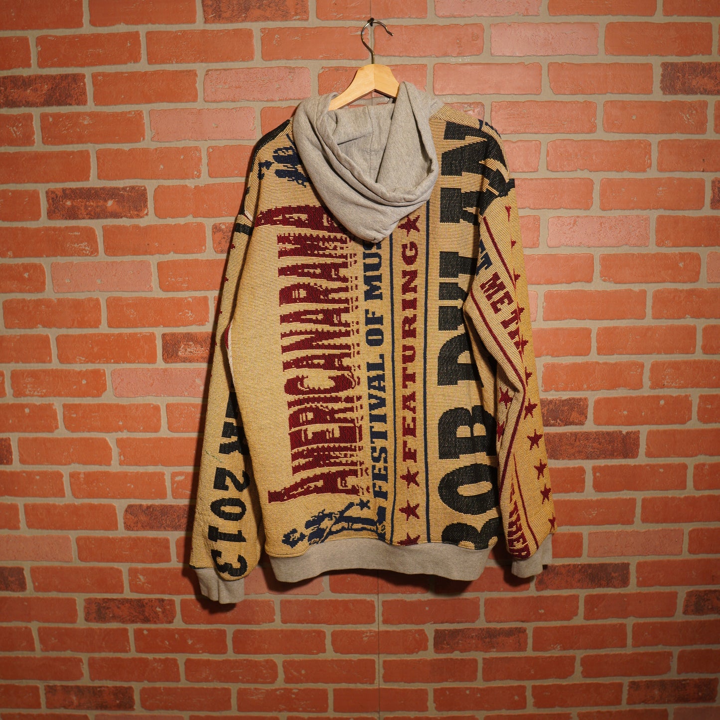 Trevs1of1 2013 Bob Dylan Americana Festival Custom Tapestry Hoodie