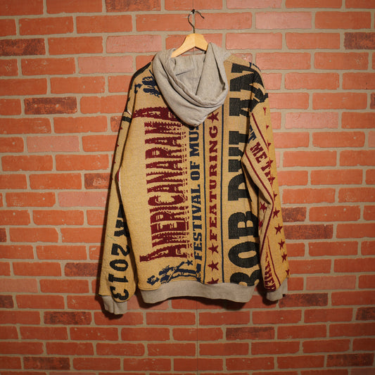 Trevs1of1 2013 Bob Dylan Americana Festival Custom Tapestry Hoodie