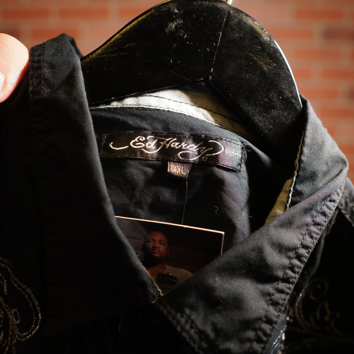 VTG Y2K Ed Hardy Buddha Button-Up Shirt