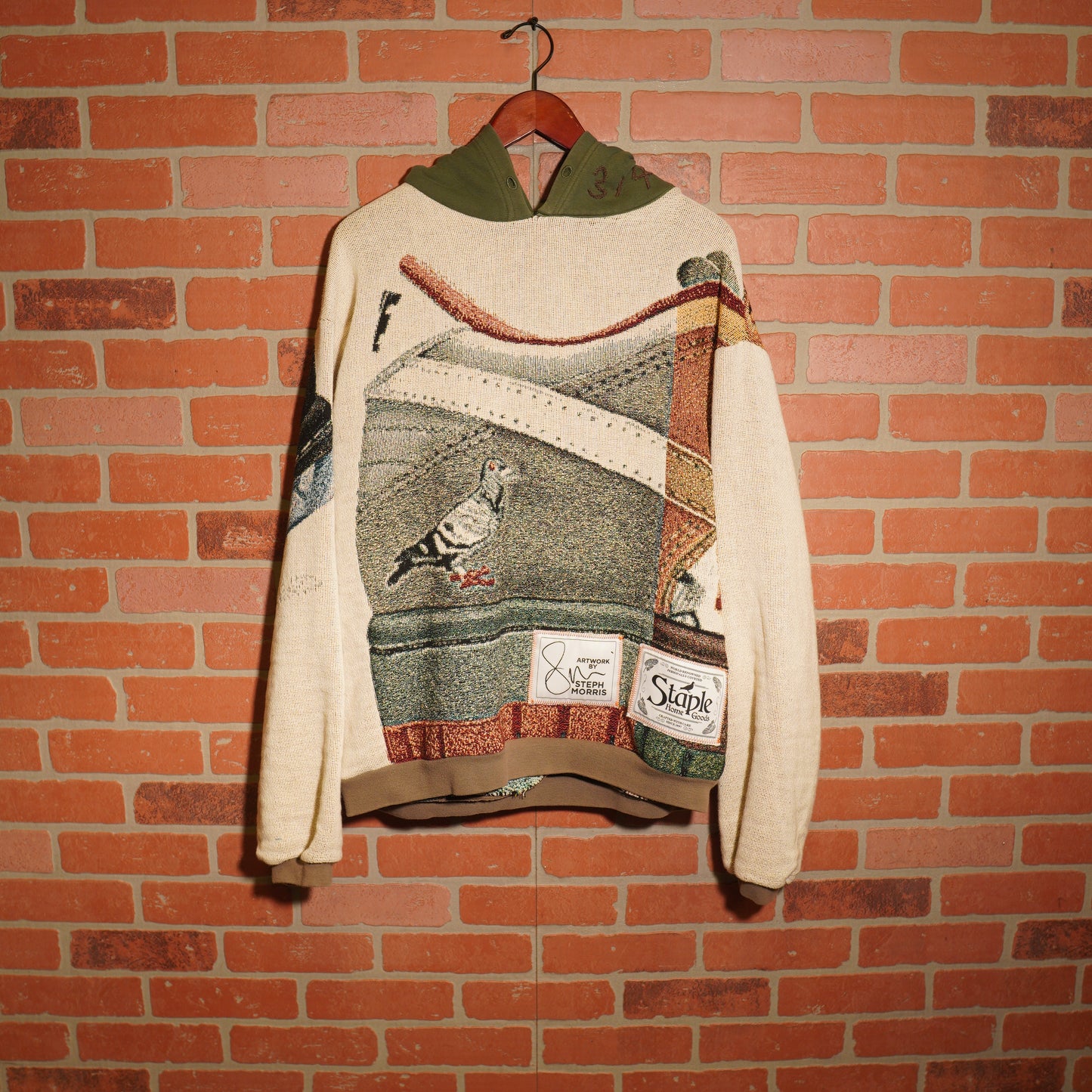 Trevs1of1 2021 Staple What the Dunk 3/4 Custom Tapestry Hoodie