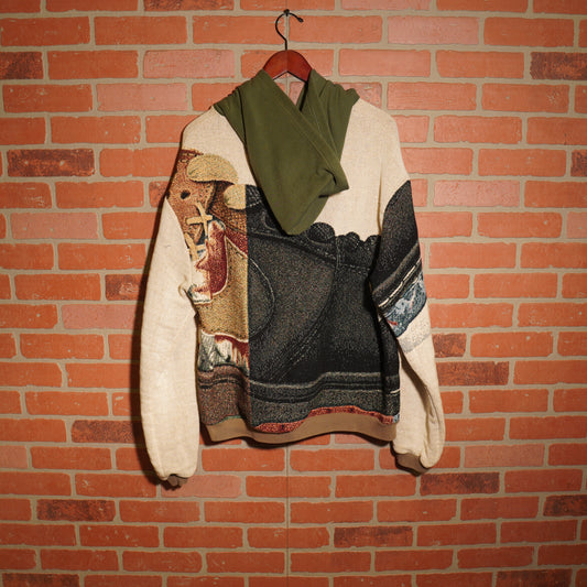 Trevs1of1 2021 Staple What the Dunk 3/4 Custom Tapestry Hoodie