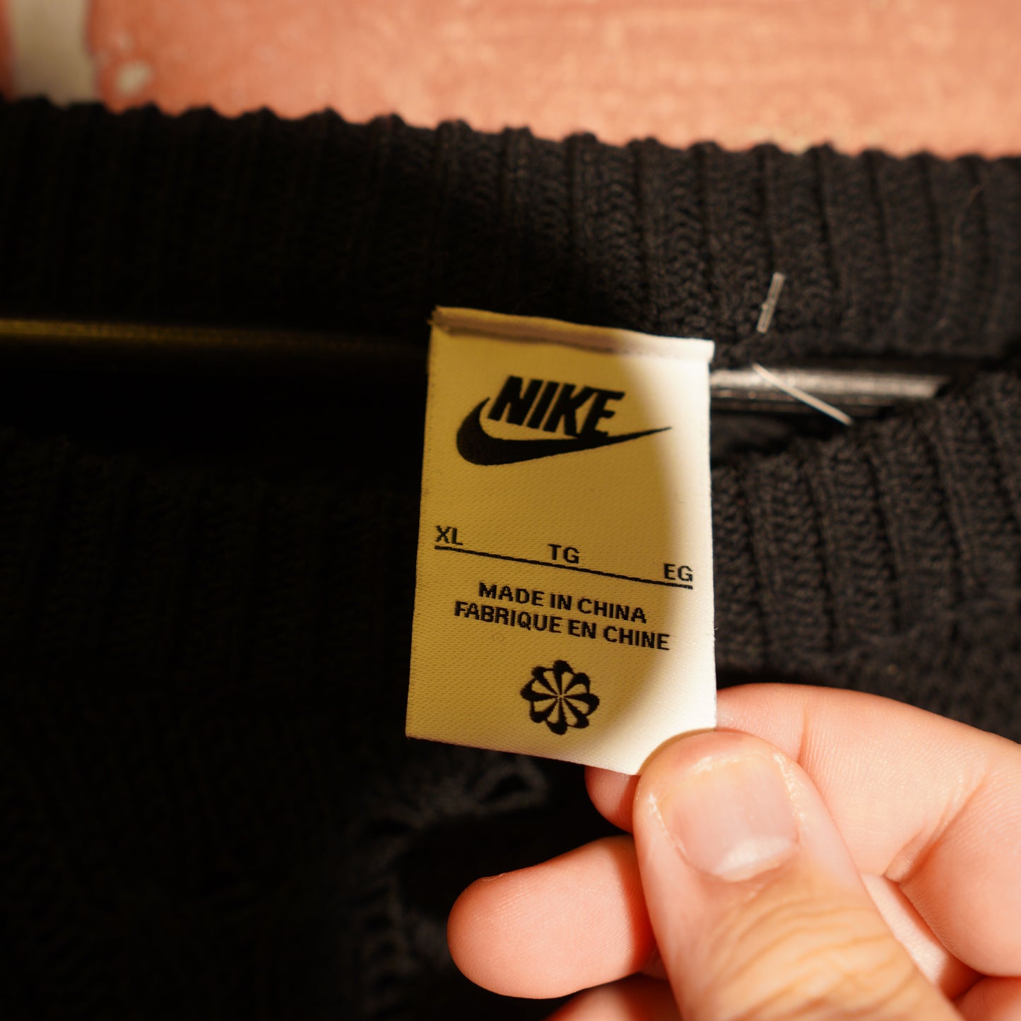 Nike Black Knit Sweater