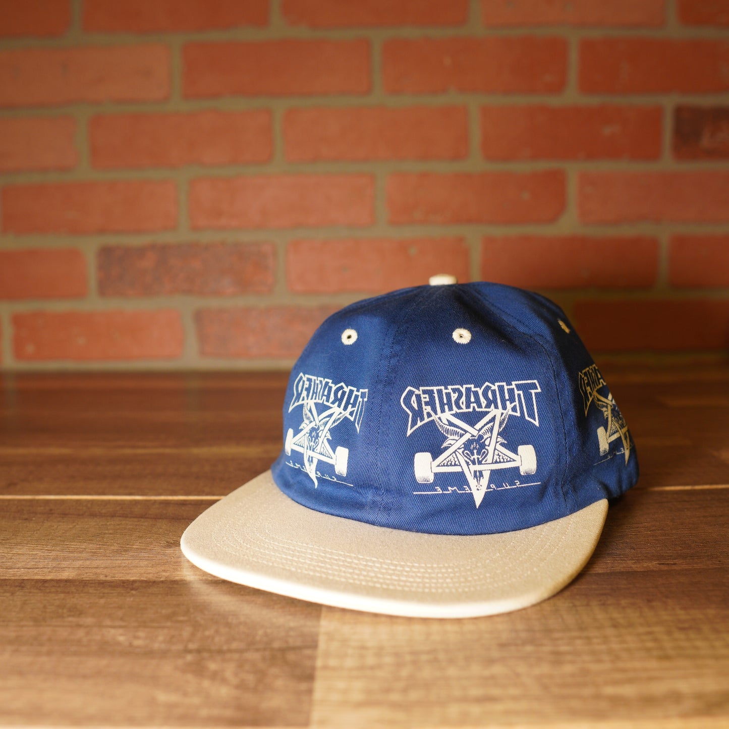 Supreme X Thrasher Logos Blue Hat