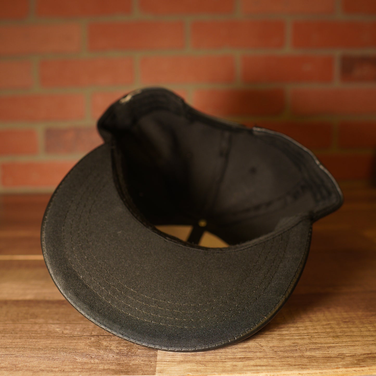 Stussy Leather Black Snapback Hat
