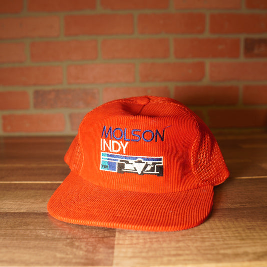 VTG Molson Indy Trucker Corduroy Hat