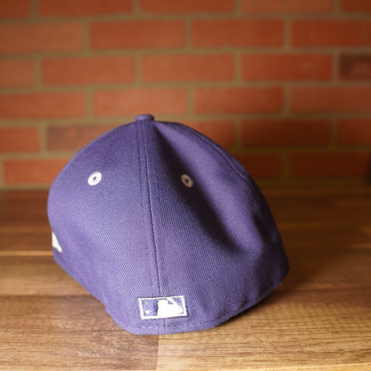 VTG MLB Los Angeles Angels Purple Logo Fitted Hat