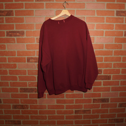 Trevs1of1 1990's Grateful Dead Dancing Bears Dark Red Discuss Crewneck