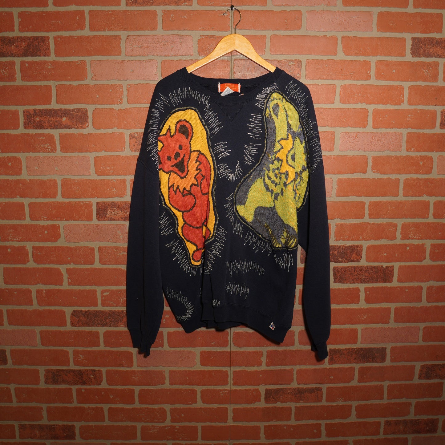 Trevs1of1 1990's Grateful Dead Dancing Bears Navy Blue Russell Crewneck