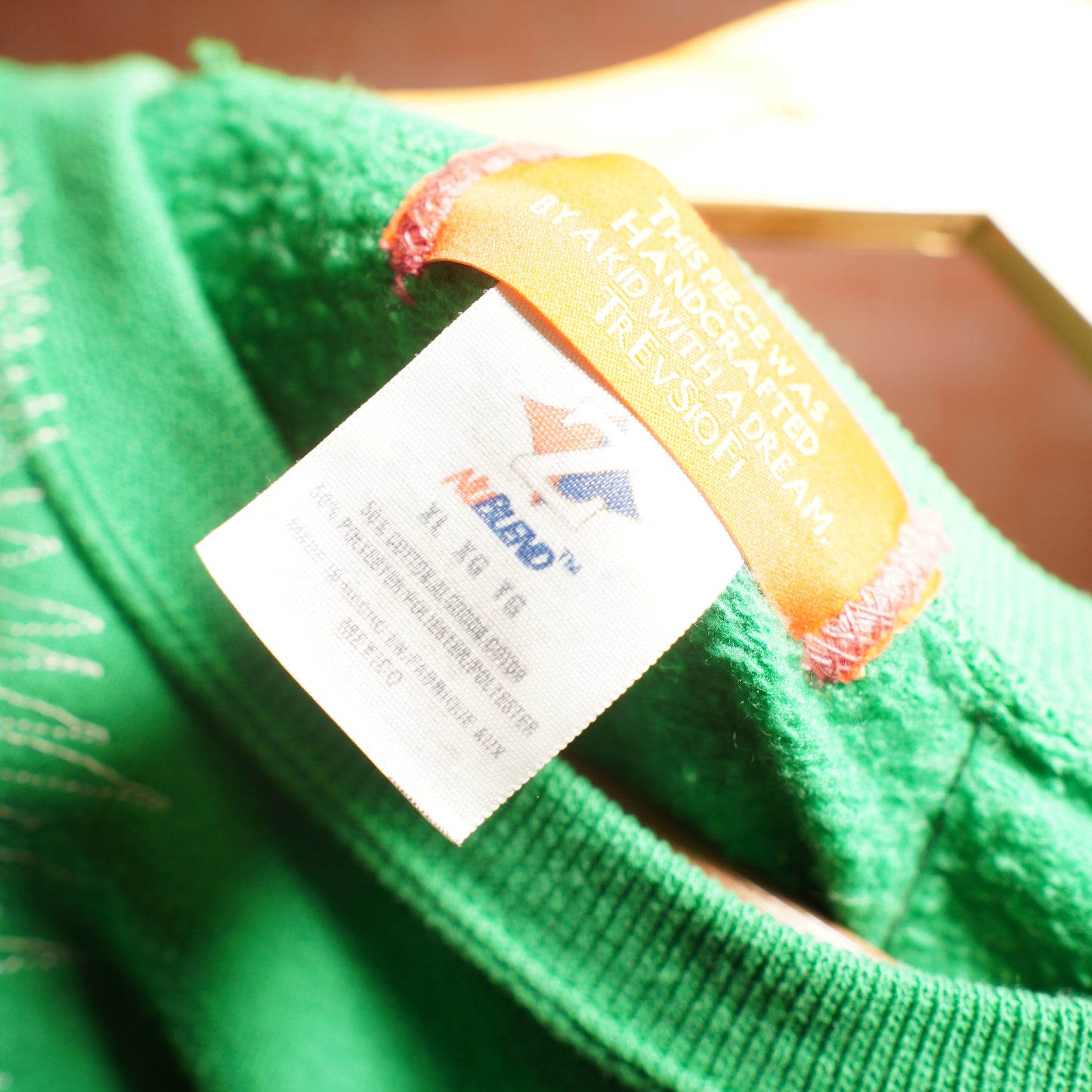 Trevs1of1 1990's Grateful Dead Dancing Bears Green Nublend Crewneck