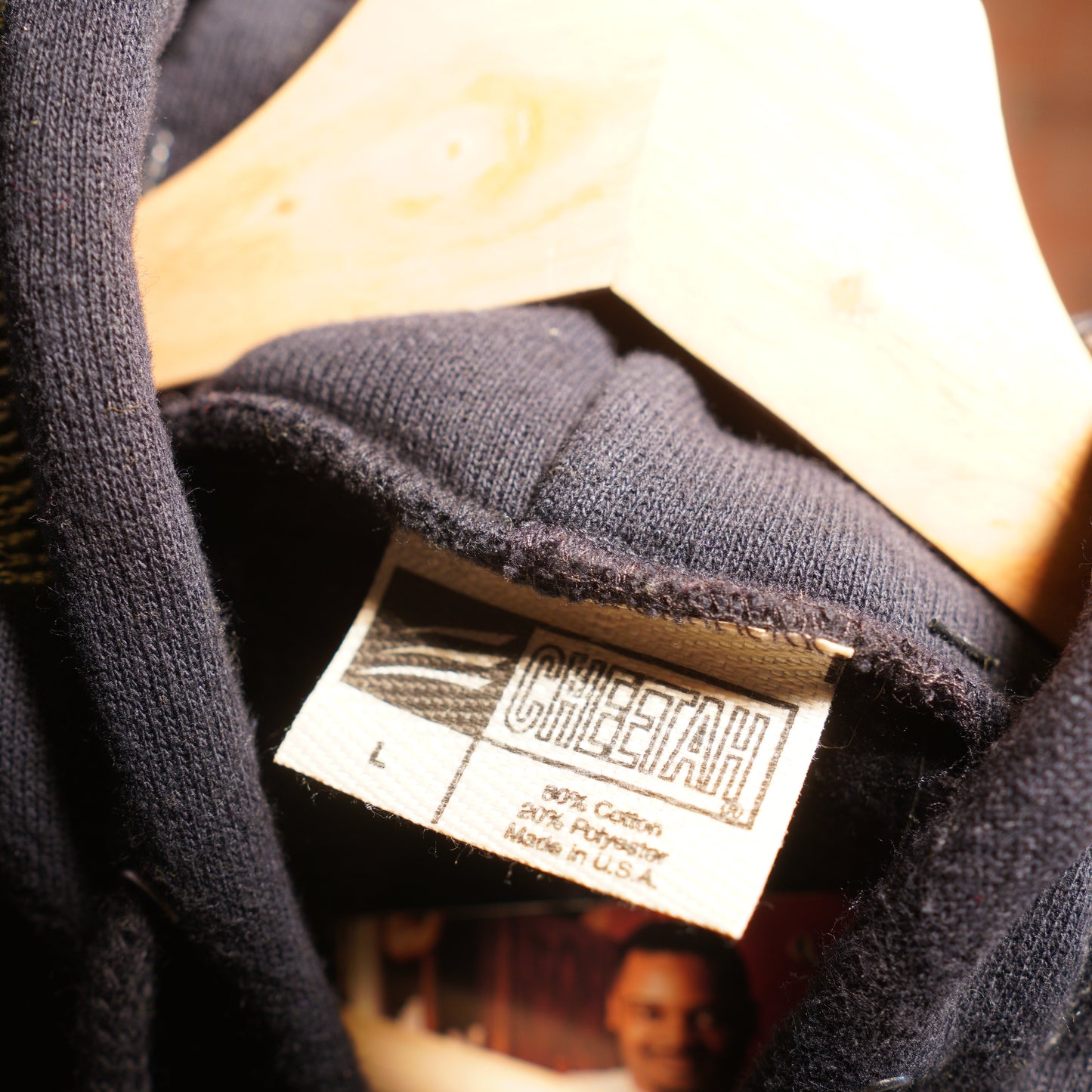 Trevs1of1 1990's Grateful Dead Dancing Bears Black Zip-Up Hoodie